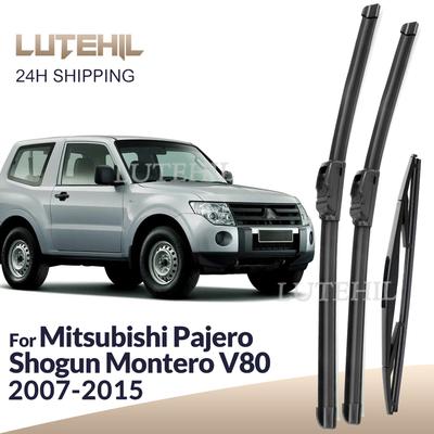 Dla Mitsubishi Pajero Shogun Montero V80 2007-2015 2008 Wycieraczki Przednie i Tylne Pióra Wycieraczek Szyba Przednia Szyba Szyba 22"+20"+12"