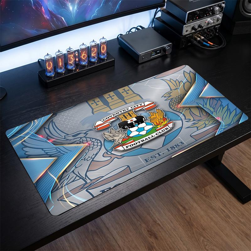 Coventry City Football Print Large Mouse Pad, Anti-Slip Extended Gaming Desk Mat for Office Home