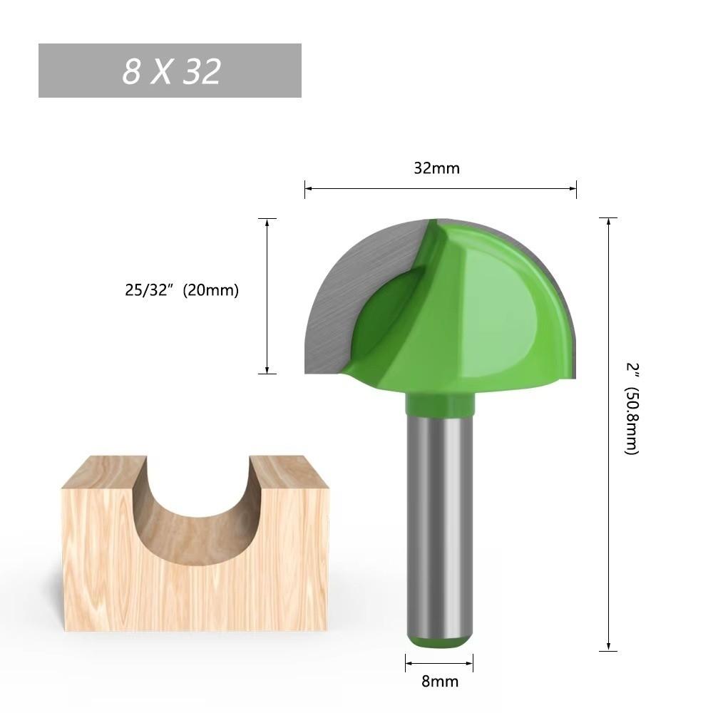 Solid Carbide Ball Nose End Mill Round Nose Cove Router Bit New Milling Cutter Wood Carving