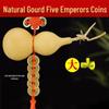Dragon Knot Gourd Pendant with Five Emperor Coins