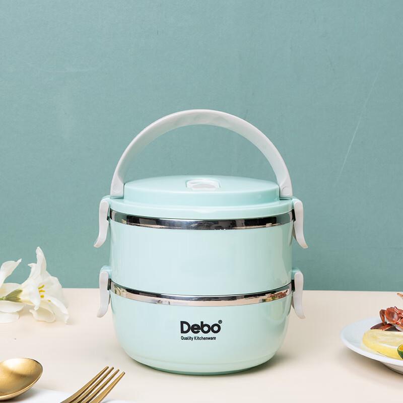 Debo Aileier 304 Stainless Steel 2-Layer Lunch Box