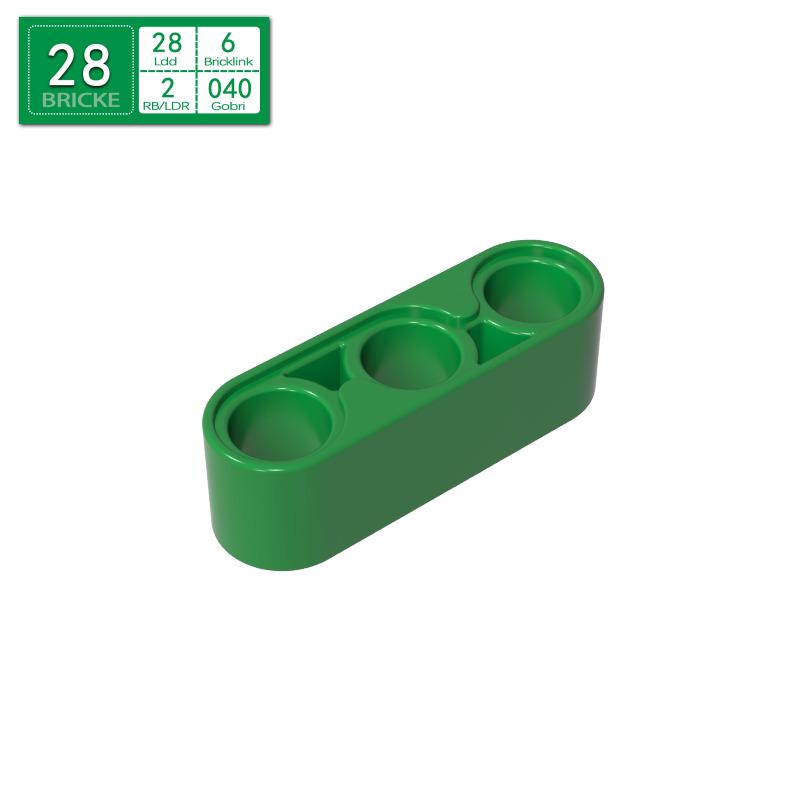 Compatible Brick 1x3 with Hole Arm (Thick) for LEGO 32523 17141 41482 Piece