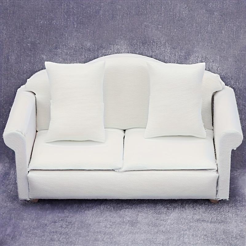 Miniature house, mini furniture, bedroom scene, furniture, sofa, single/double sofa, creative DIY, versatile, Christmas holiday