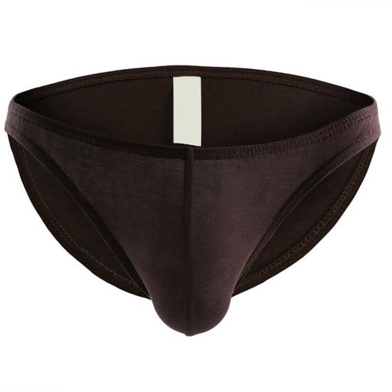Men Briefs Seamless Invisible Design Tailoring Panties Breathable Low-Waisted Triangular Moisture-Wicking U-Convex Underwear