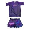 Summer Premium Men's T-Shirt Set BJJ Training Set Rash Guard & Gym Shorts 2Pcs Breathable Moisture-wicking Quick Dry Fightwear