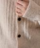 WIOE High-Neck Button Knit Cardigan_Oatmeal
