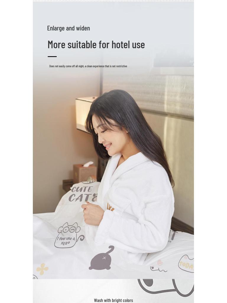 Disposable Printed Travel & Hotel Bed Set: Duvet Cover, Pillowcase, and Sheet