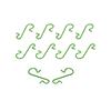 Metal Christmas Hooks - Gold, Red, Green, Silver, Multi-color S Hooks for Holiday Decorations
