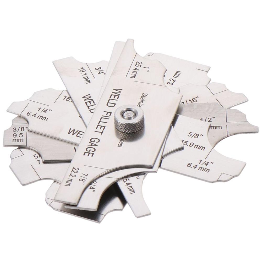 

7 шт. Металлический сварочный калибр 1/8 -1 для проверки сварки, локтевая линейка для пайки, контрольный тест