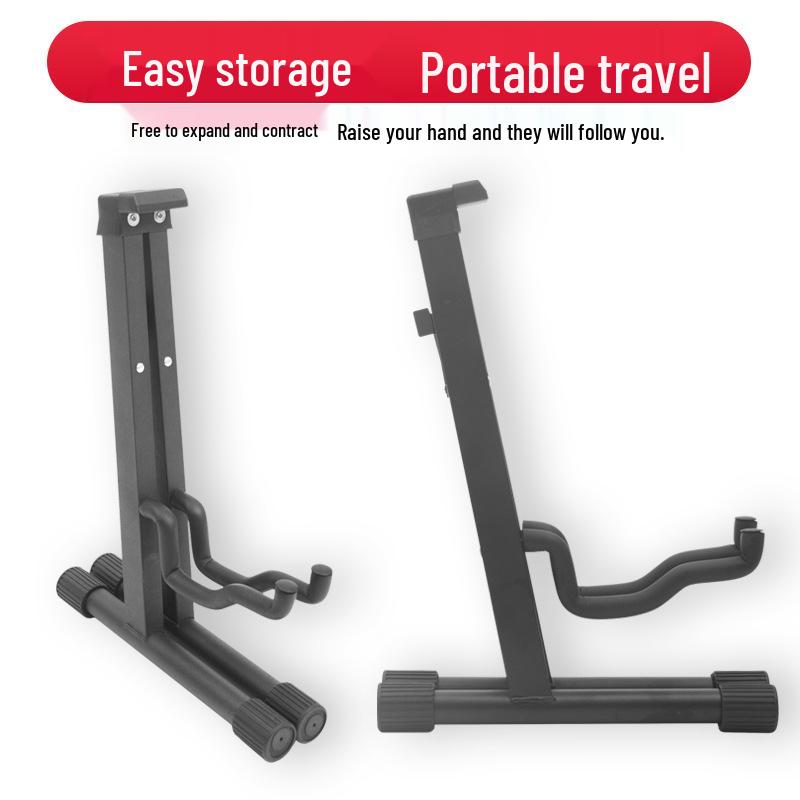 Foldable A-Frame Portable Guitar Stand for Electric & Acoustic Guitars