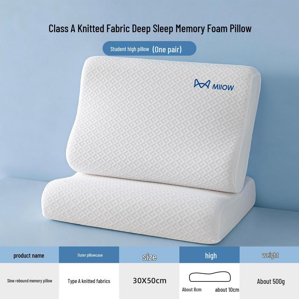 High-Grade Memory Foam Pillow for Neck Support and Enhanced Sleep