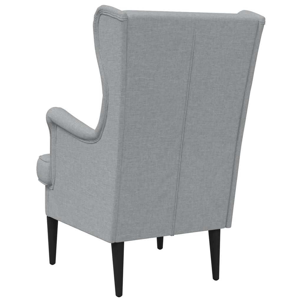 Armchair Light Grey Fabric