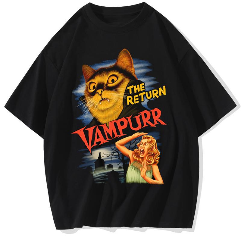 

Anime Pain Printed The Return of Vampurr TShirt Men Retro Washed Tops Tees Harajuku Tshirt Streetwear Hip Hop Male Tshirts S