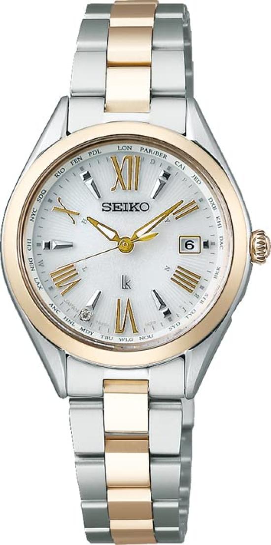 

[Seiko Watch] Rukia Lady Collection Renewal Models SSQV106 Women s Silver + Yellow Gold