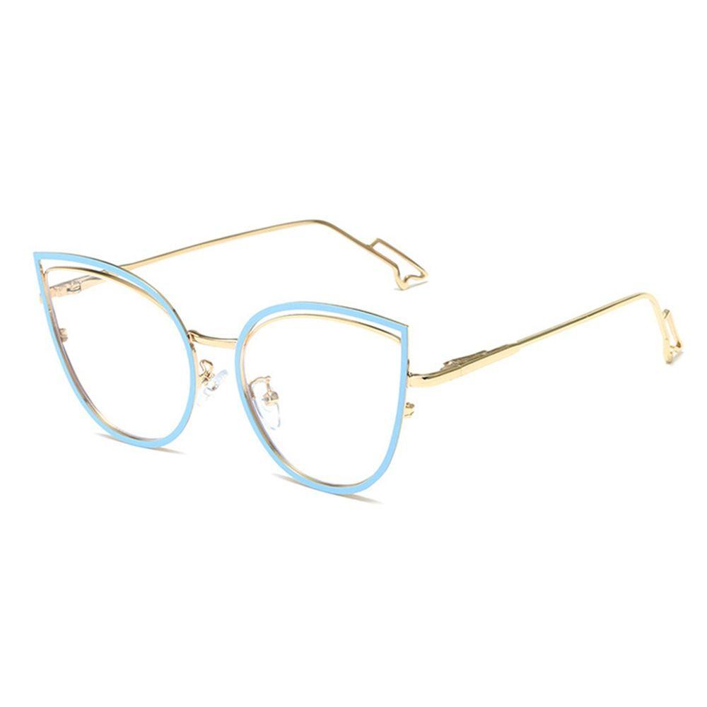 Blue Ray Blocking Anti-Blue Light Glasses Vintage Ultralight Metal Computer Goggles Eye Protection Frame Eyewear Women