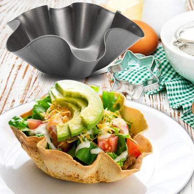 Tortilla Maker Carbon Steel Nonstick Taco Shell Maker Salad Bowl Tortilla Sheel Pan Kitchen Baking Tool