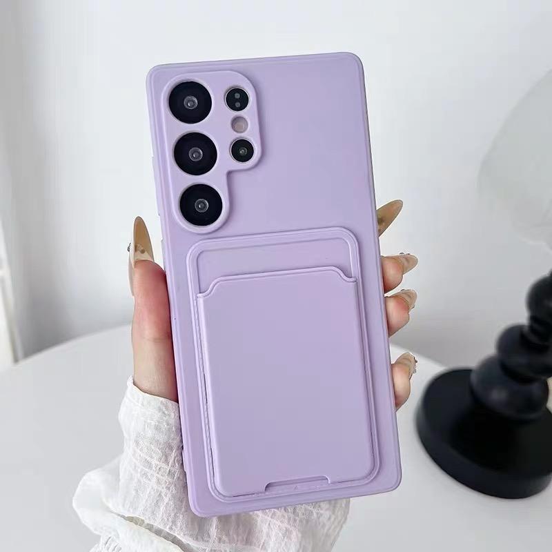 Card Bag Wallet Case for Samsung Galaxy S26 Ultra S24 23 22 S25 Ultra Plus S24FE NOTE10 Ultra Thin Shockproof Soft Cover