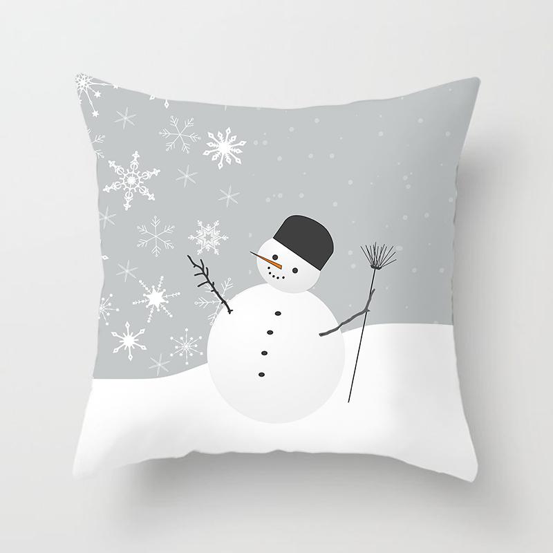 Cartoon Christmas Throw Polštář Set Santa Claus Sofa Gift Home Decor povlak na polštář Vánoční dárek povlak na polštář