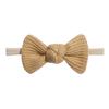Tie Children'S Bow Headband Solid Color Knitted Waffle Baby Baby Headband Hair Accessories 2526