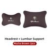 For Alfa Romeo Car Sticker Leather Car Seat Neck And Back Pillow Breathable Accessories For Alfa Romeo 159 Giulietta Giulia 147LG9 