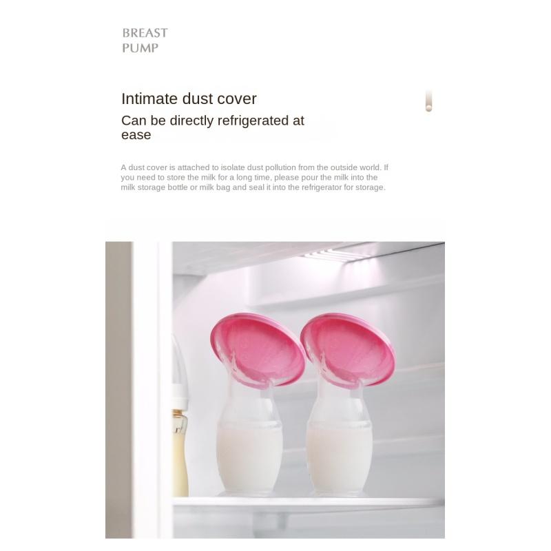 Freihändige Milchpumpe: Tragbarer Brustsammler mit Saugnapf unten zum nichtelektrischen Auspressen von Milch