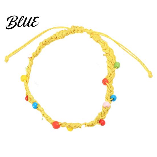 Adjustable Braided Bracelets for Women Handmade Bracelet Women, Bohemian Woven Wrist Rope Casual Minimalist Hand with Colorful Rice Beads, Knot