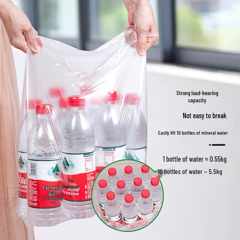 

Shandie Disposable Flat-Mouth White Garbage Bags