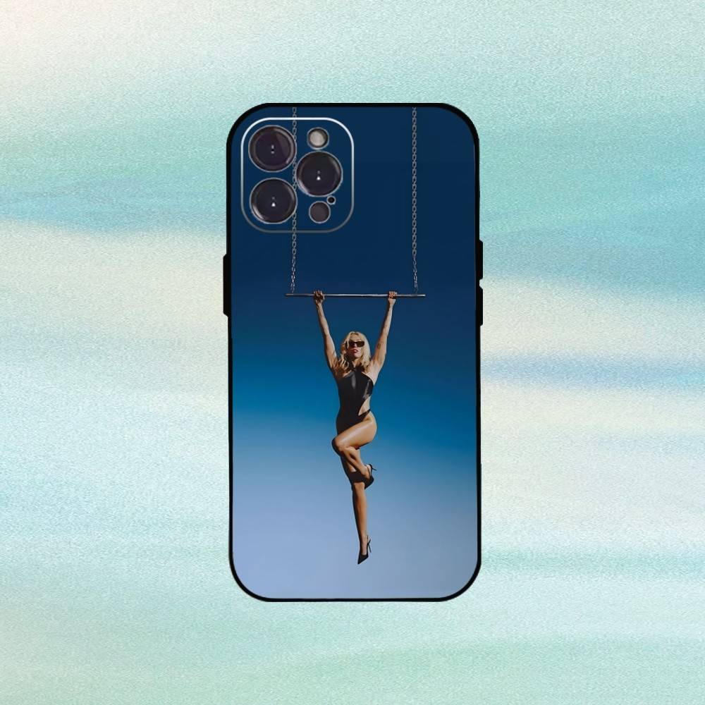 Miley Singer Cyrus Flowers Phone Case For iPhone17,16,15,14,13,12,Plus,Pro Max, 5G Others Soft Black Cover