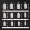 24 Pieces False Nail Full Cover Fake Nail Elegant Purple French Frosted Matte Wearable Nails Ellipse Shape Short Fake Nail
