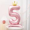 40 Inch Birthday Number Ballons Princess Birthday Pink Crown Balloons Wedding Party Ballons Decoration Birthday Number Balloon