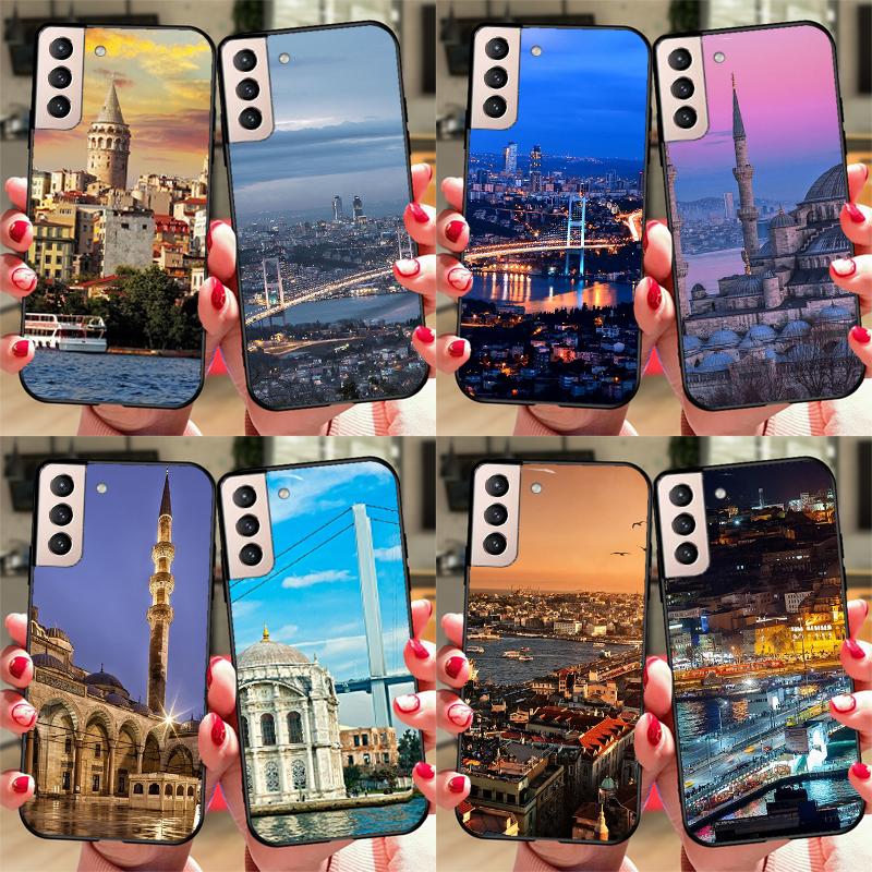 Turkey Istanbul Scenery Building Case For Samsung Galaxy S23 Ultra Note 20 10 S9 S10 Plus S20 S21 FE S22 Ultra Phone Cover