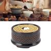 Teapot Warmer Tea Coffee Warmer Base Ceramic Heater with Spoon Lid and Candle Holder