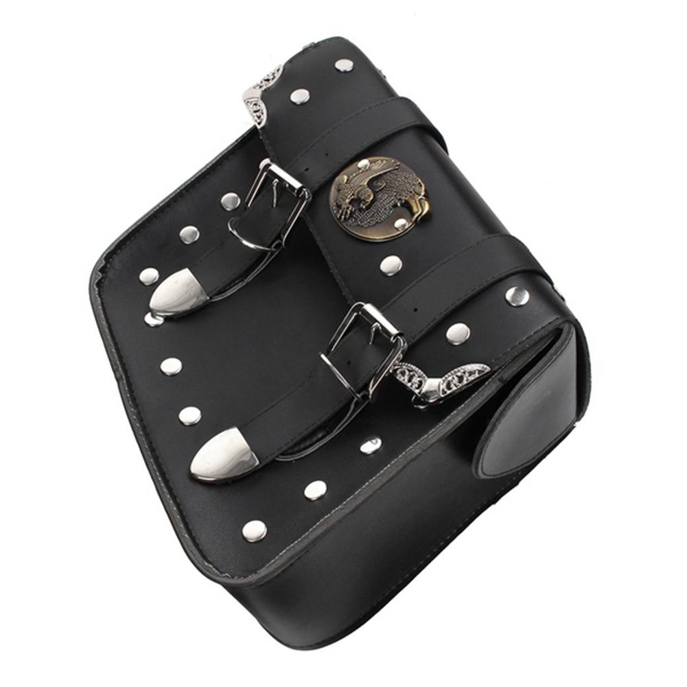 PU Leather Motorcycle Saddlebags Saddle Tool Bags Left and Right Pouch