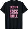 Jesus Is My Rock And This Is How I Roll Funny Christian Band T-Shirt