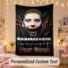 Custom Personalized Tapestry,Rammstein Print Custom Name Text Wall Art Hanging for Bedroom