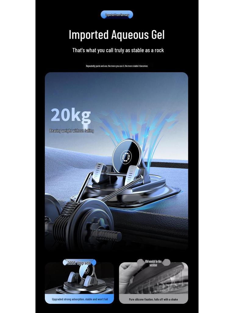 2025 Universal Suction Cup Car Phone Holder for Dashboard & Console