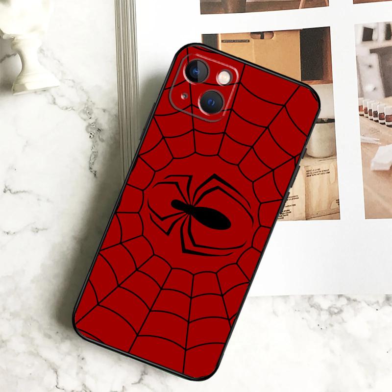 Spider Web Phone Case For iPhone 17 16 15 13 12 11 14 Pro Max Plus 12 13 Mini 16e 17 Air Cover Coque