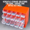 25 Multi-grid Drawer Parts Box Wall-mounted Screw Classification Component Box Tool Case Electronic Components Storage ToolBox