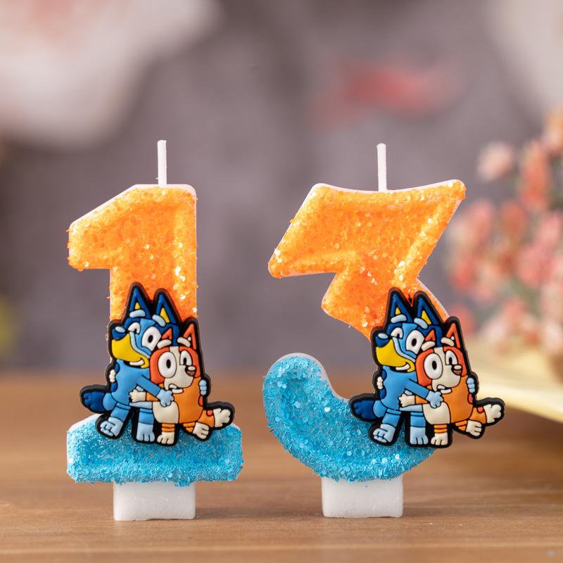 Cartoon Number Birthday Candles for Children's Cake Party Decorations