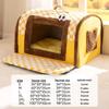 Houndstooth Dog Bed for Large Dogs & Cats - Autumn/Winter Deep Sleep Bed