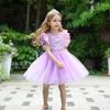 FORPEND Princess Dress Sizes and Perfect for and DS02 Size Children's Costume, 90, 100, 110, 120, 130cm, Halloween, Parties, Birthdays, (Purple, 100)