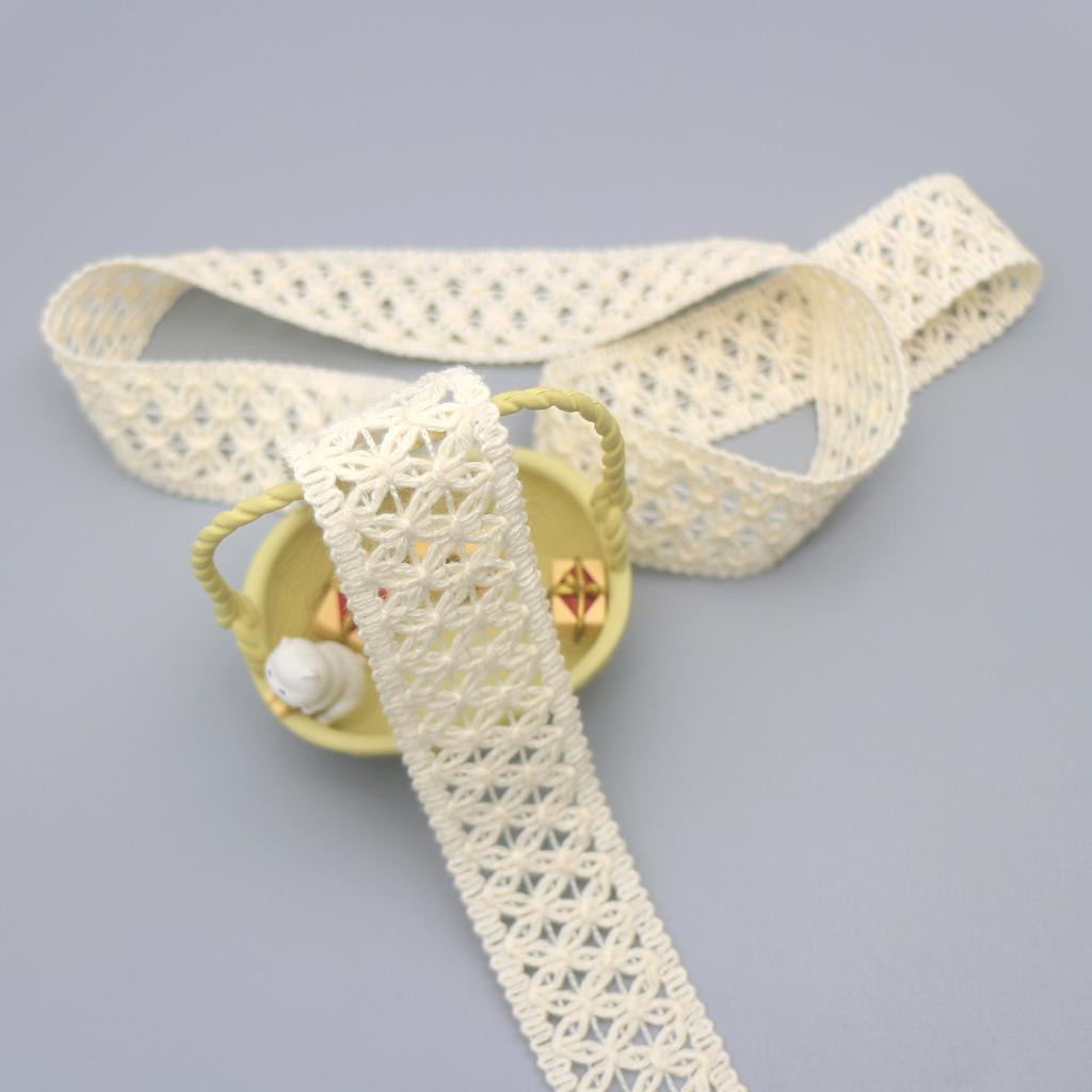 Reis Baumwollfaden Spitze Gehäkelt Jacquard Gurtband, Kleidung Handgemacht DIY Materialien Hochwertige Kinderkleidung Dekoration