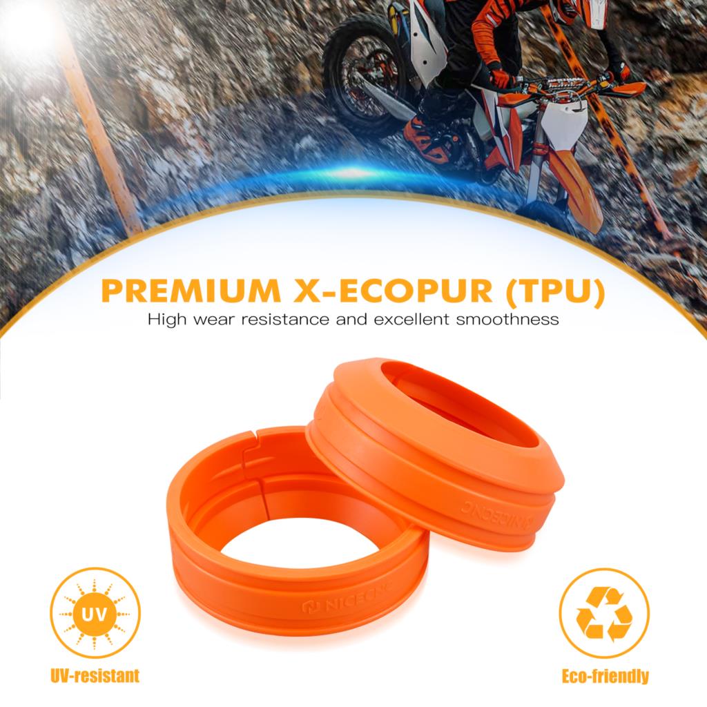 Front Fork Mud Scraper Kit For KTM EXC 300 EXC 250 EXCF 350 EXC 450 SX 125 SXF 250 SXF 450 XC 250 XCF 350 XCW 300 TPI 2004-2024