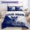 Custom Name MSV Duisburg Pattern Bedding,Quilt Set Quilt Cover Pillowcase Home Birthday Gift(1 * Duvet Cover + 2 * Pillowcase, Without Core)_lx