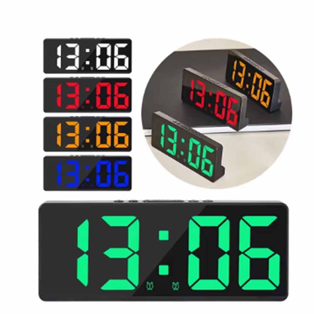 Temperature Display LED Digital Clock Calendar Function Electronic Clock Indoor Use