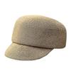 Delicate And Simple Fine Straw Equestrian Hat For Women'S Summer Concave Shape To Show Their Face, Small Travel Vacation Sunscreen And Sunshade Straw