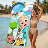 Beach Towel with Jay Franco Cocomelon Pattern - soft,absorbent,machine washable Lightweight&Modern,swimming,Travel Essentials