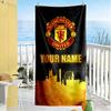 Manchester Personalized Name Beach Towel Soft Durable Quick-Dry Portable for SwimmingBeachCamping Travel Beach AccessoriesGym