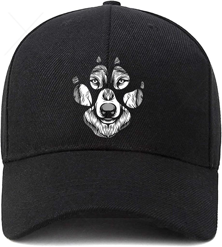 Wolf Paw Baseball Cap Adjustable Dad Hat Unstructured Cotton Hat Unisexs Cap Polyester Adult Unisex Four Seasons Casual Snapback