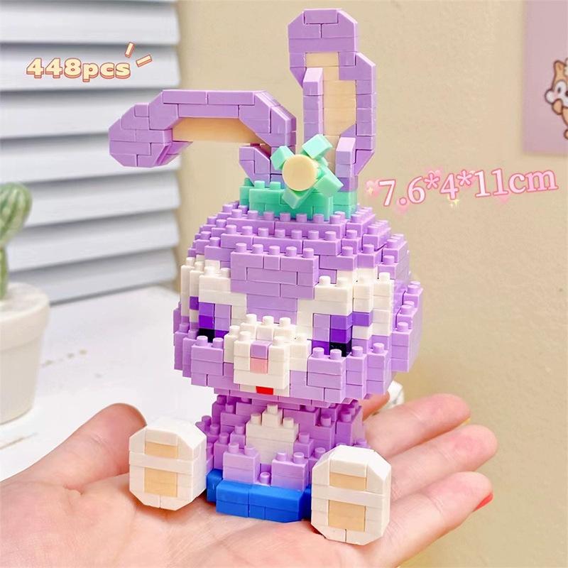 Children's Cartoon Building Blocks Set - Micro-Particle Assembly Girl Toy Gift
